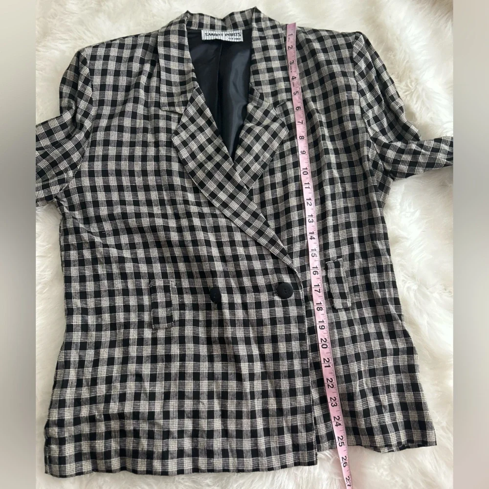 Vintage checkered blazer